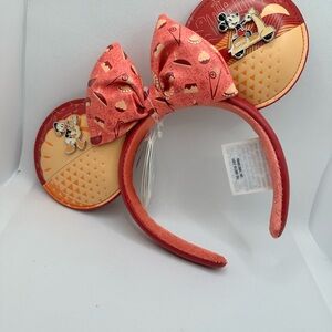 Disney EPCOT Red and Gold Festival Headband